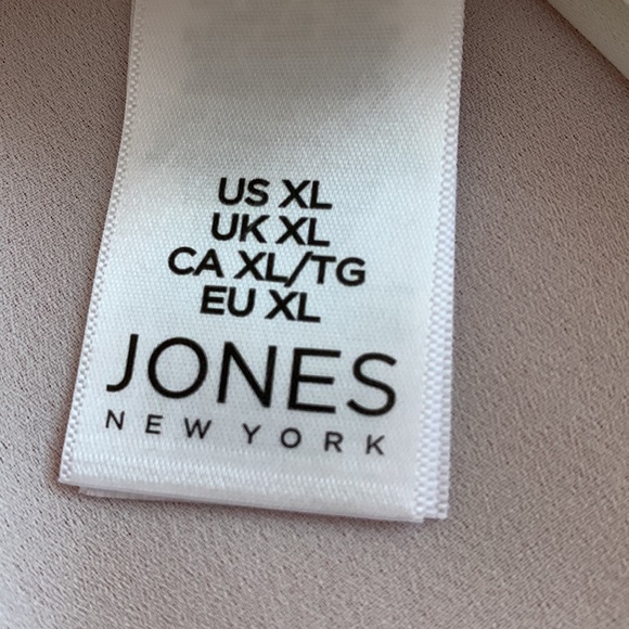 JONES NEW YORK OFFICE CAREER BLOUSE XL LIKE NEW! - Picture 7 of 8